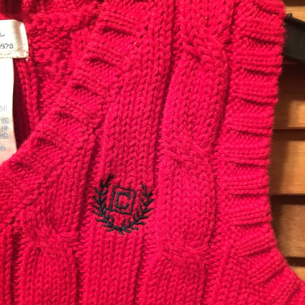Chaps Newborn Collection Red Vest - Picture 4 of 6